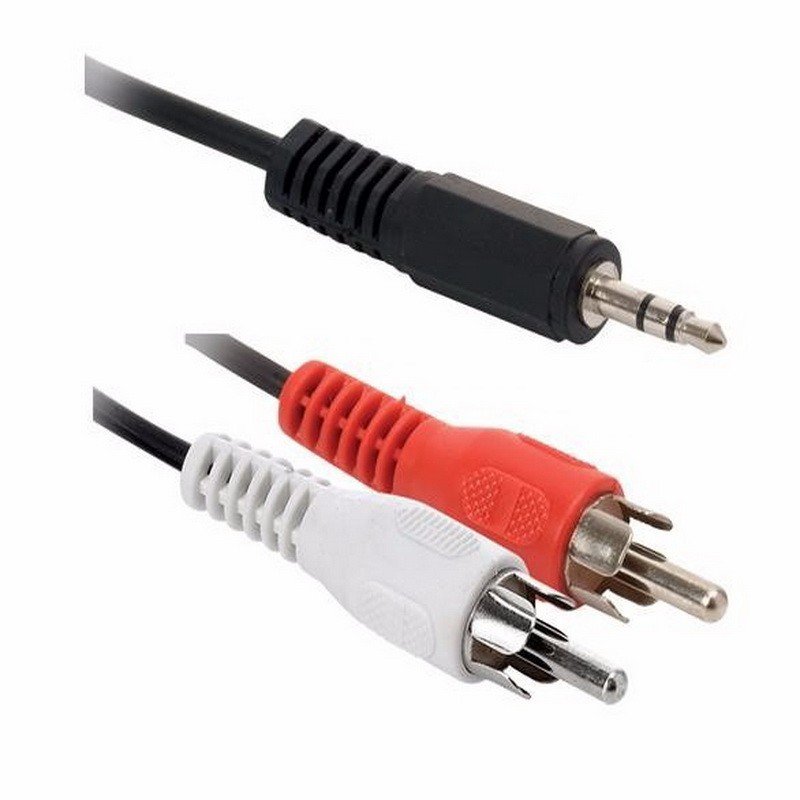 CABLE AUDIO 2 PLUG 3.5 H A 3.5 METAL