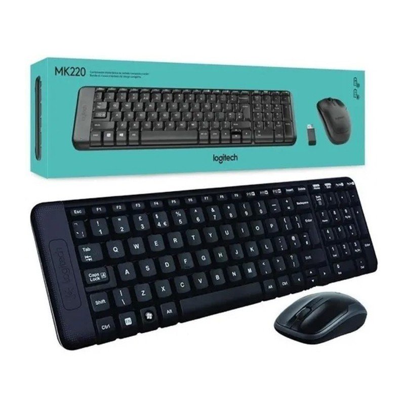 COMBO TECLADO MOUSE MK-220 INALAMBRICO