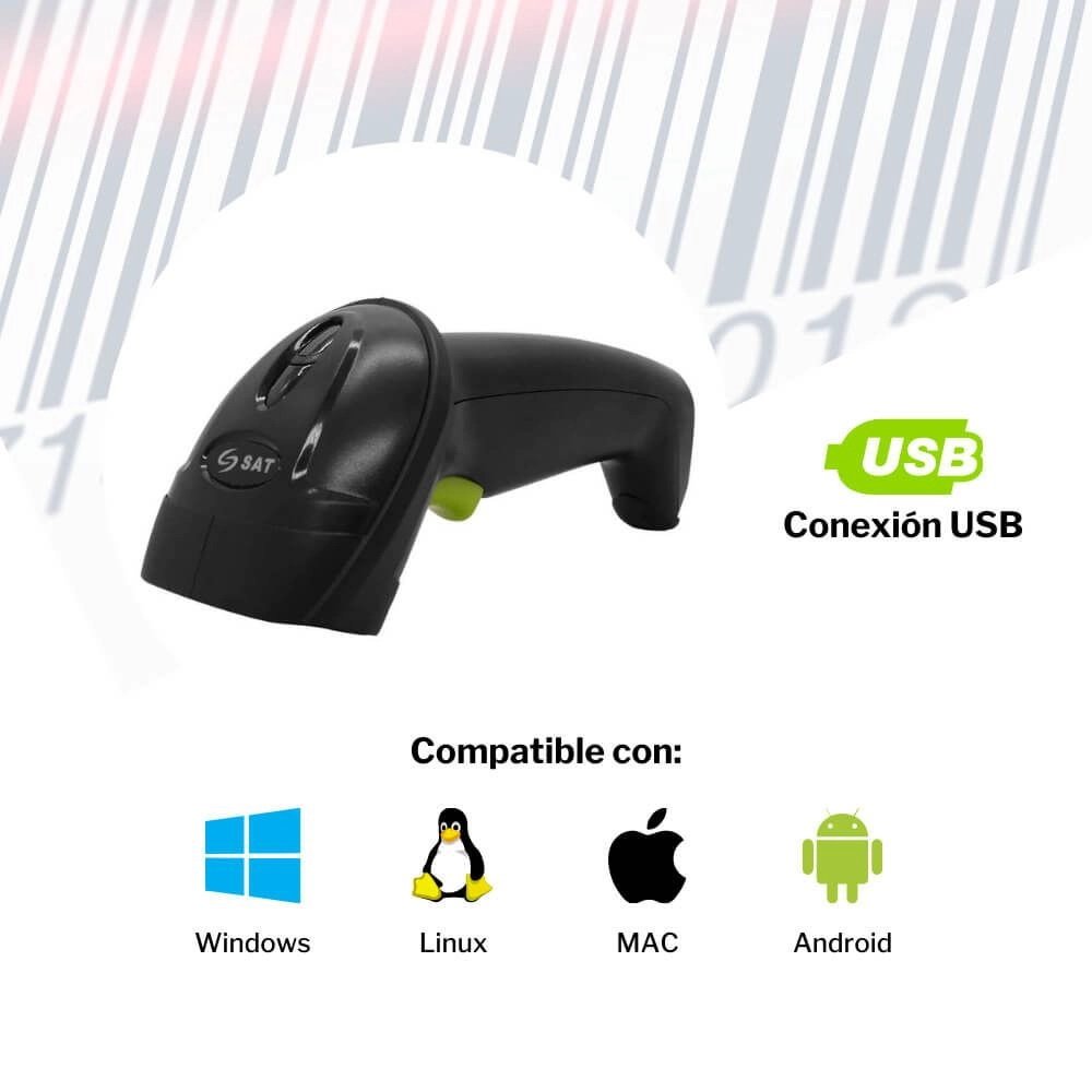 Lector de Barras SAT LD101R Plus
