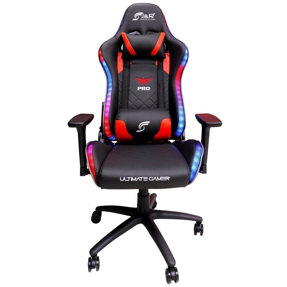 Silla Gamer RGB Tapizada en Cuero Sintético