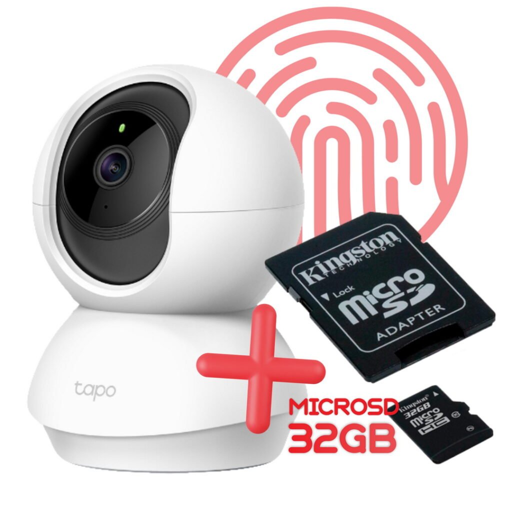 CAMARA WIFI TAPO C200 + MICROSD 32GB KINGSTON