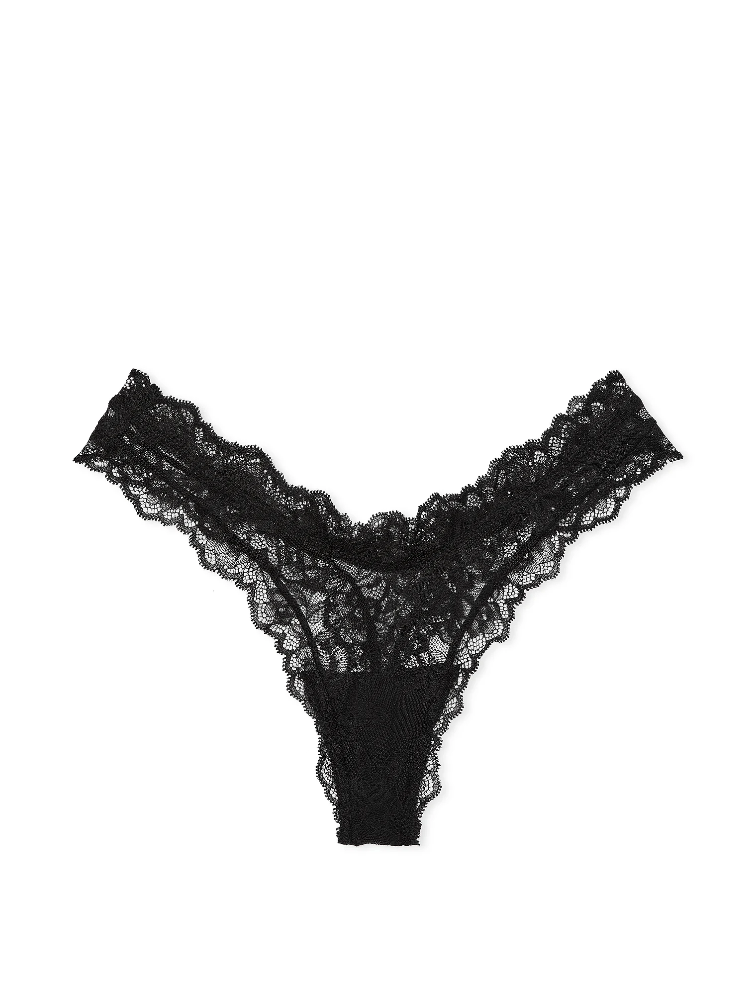Thong Panty Rose Lace High-Leg